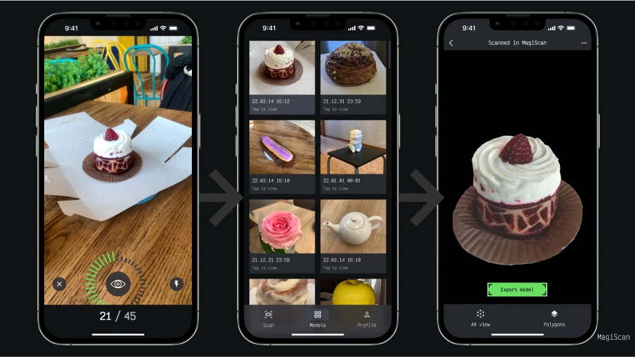 Select a model in MagiScan AI app